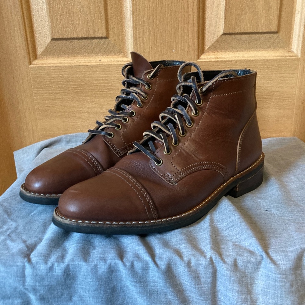 Thursday Vanguard Men's Leather French Roast Brown Boots US 8.5 D